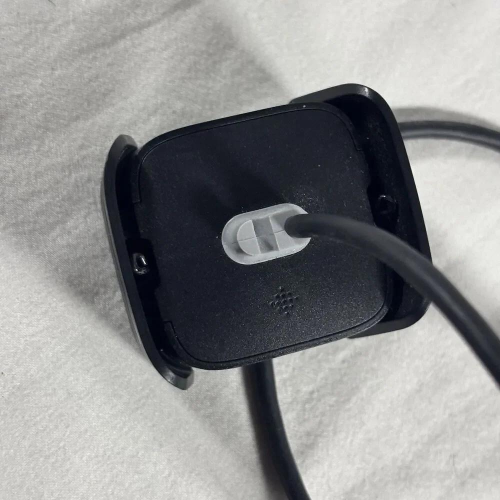 Fitbit Versa Charging Cable Dock Cradle USB Charger Black Replacement